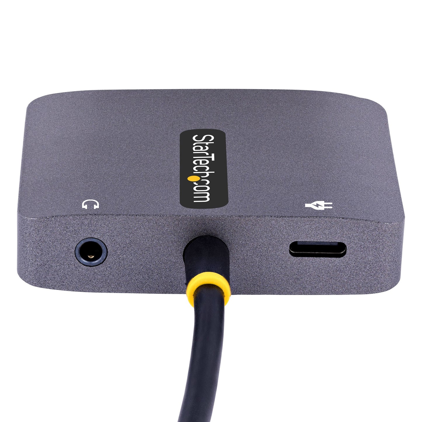 StarTech.com USB C Video Adapter, USB C to HDMI VGA Multiport Adapter, 3.5mm Audio Hub