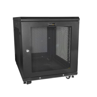 StarTech.com 12U Enterprise-Grade Server Rack Cabinet Kit, 19in Enclosed 4-Post Rack