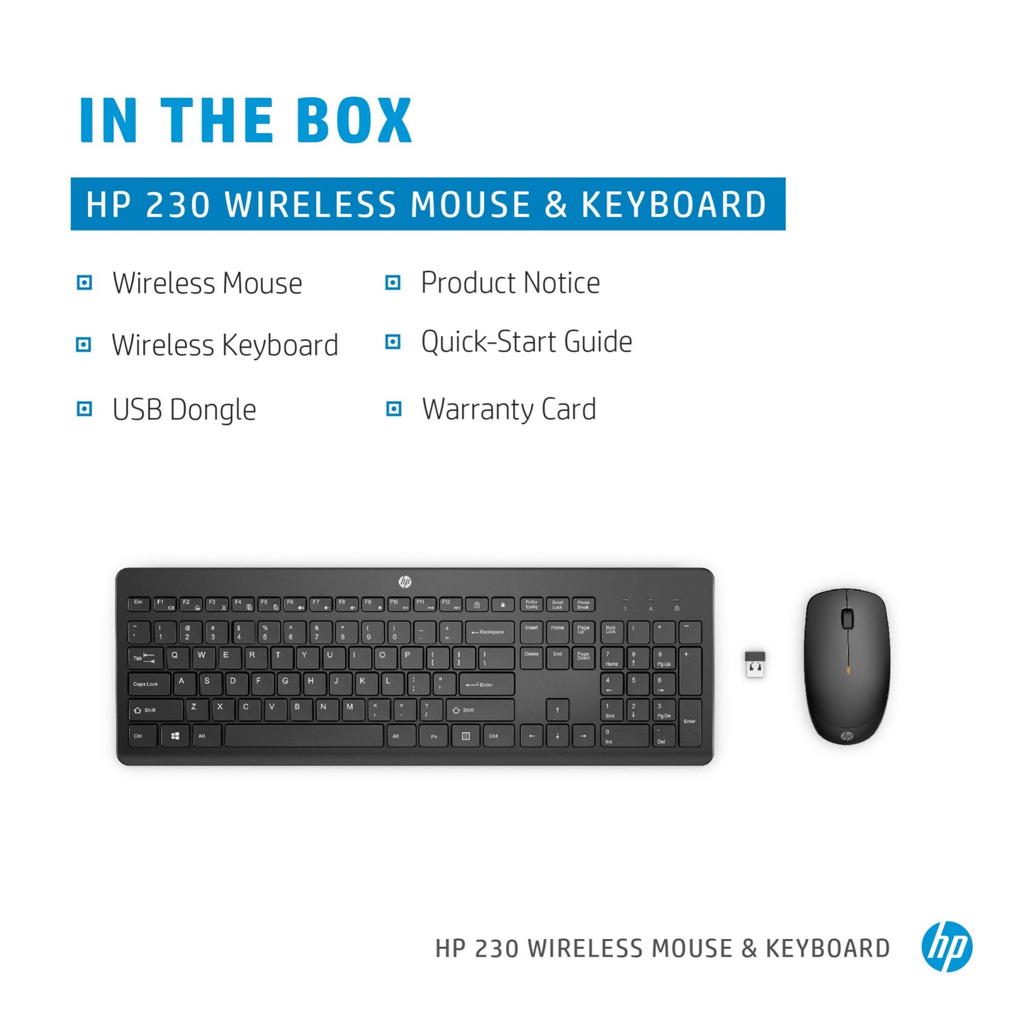 HP 230 Wireless Keyboard & Mouse Combo
