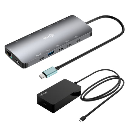 i-tec Metal Nano 3x USB-C Docking Station 140W (ED140UK)