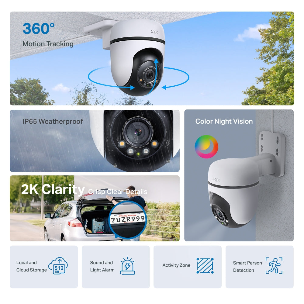 TP-LINK Tapo Outdoor Pan/Tilt Security Wi-Fi Camera