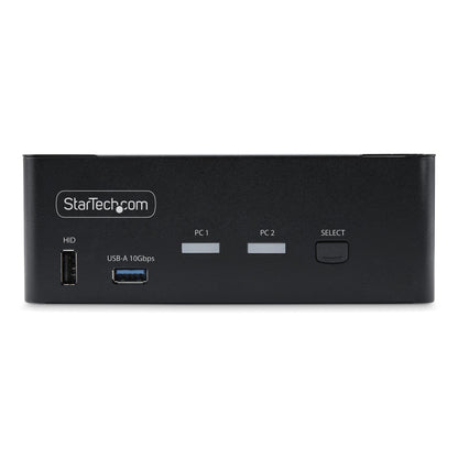 StarTech.com 2-Port Dual-Monitor DisplayPort KVM Switch, 8K 60Hz / 4K 144Hz, DP 1.4