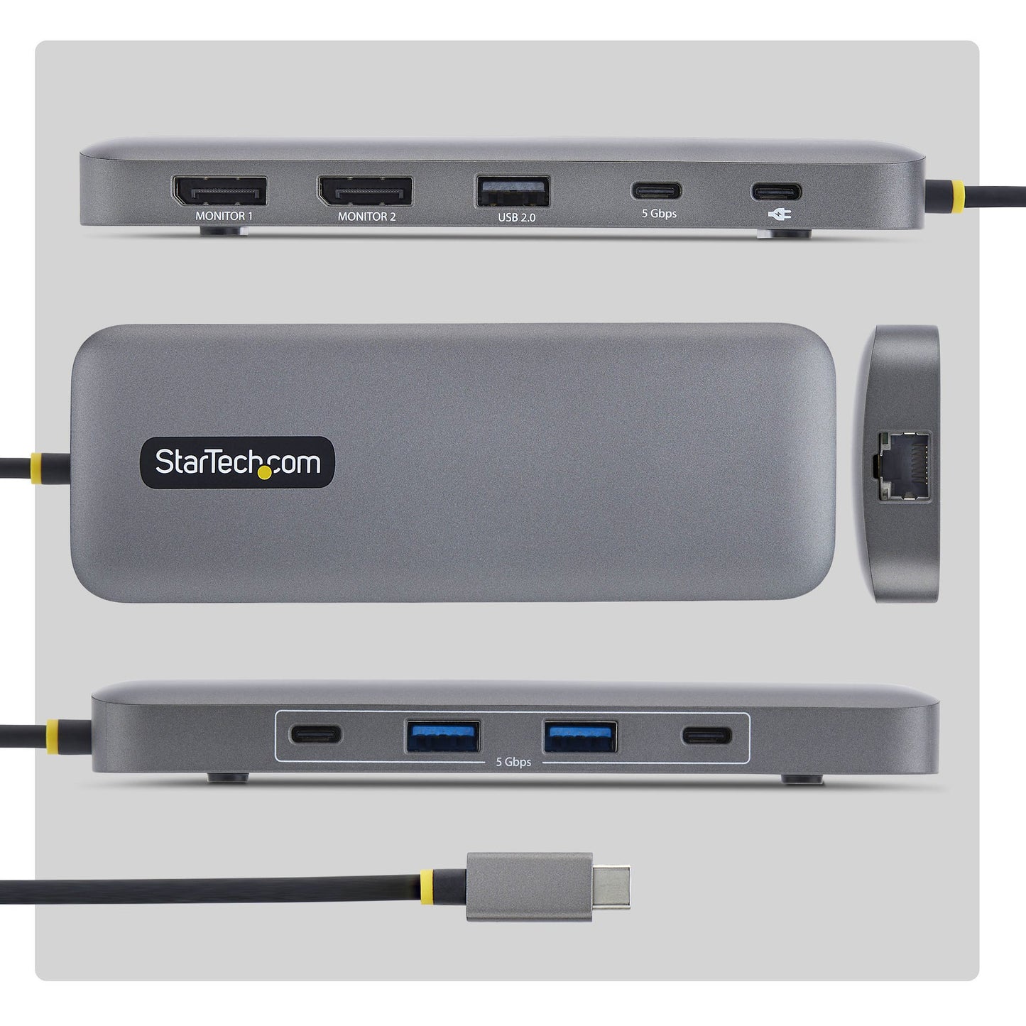 StarTech.com 10-in-1 Dual-DisplayPort Multiport USB-C Docking Station