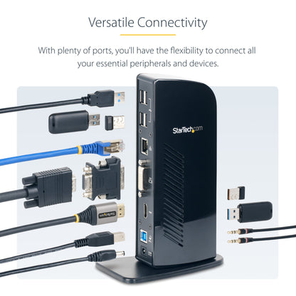 StarTech.com Monitor DVI Ports~Dual USB Docking Station
