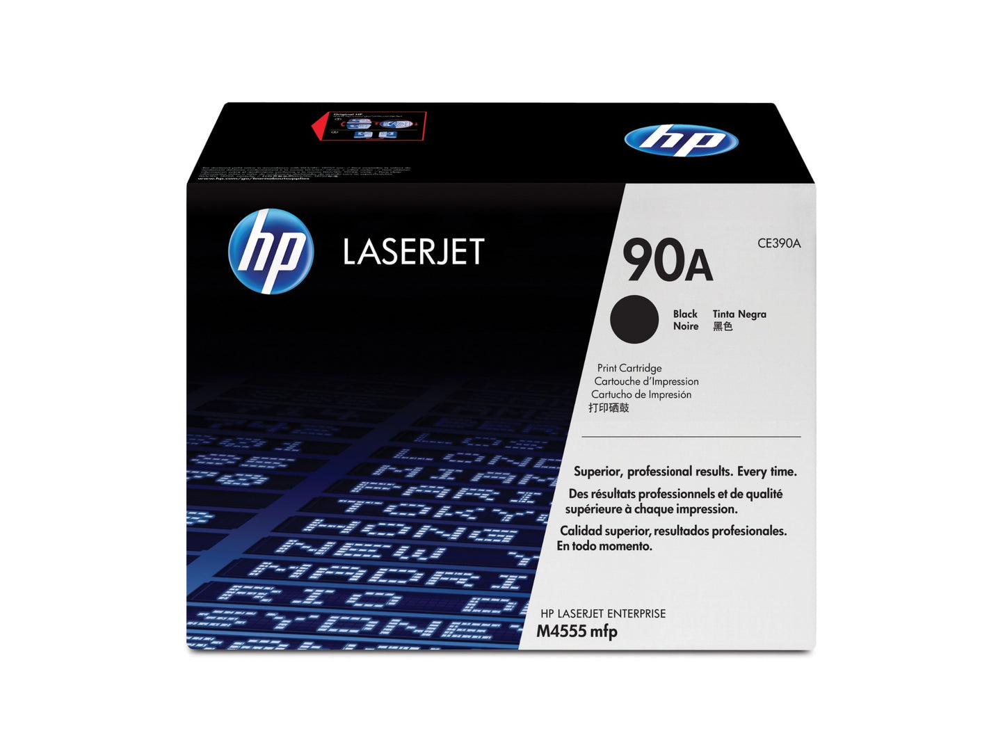HP CE390A/90A Black Toner Cartridge (10K pages)