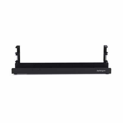 StarTech.com Under Desk Cable Management Tray, Length Adjustable Cable Organizer (Black)