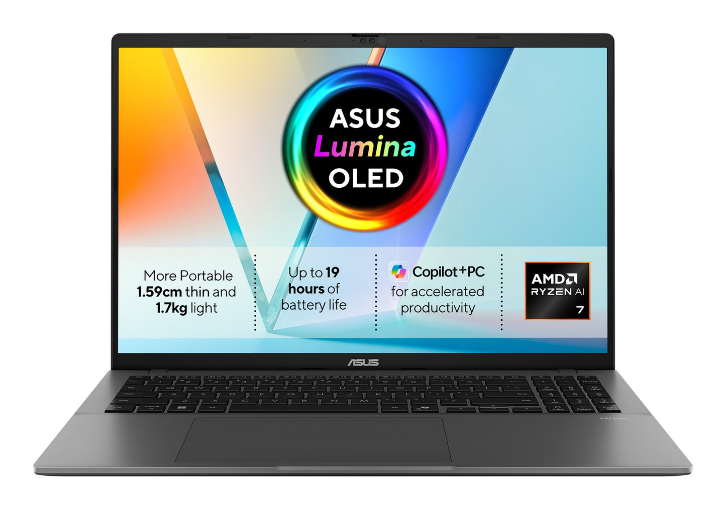 ASUS Vivobook S16 M3607KA-SH008W Copilot+ PC 16" Ryzen AI 7 350 32GB 1TB SSD Laptop