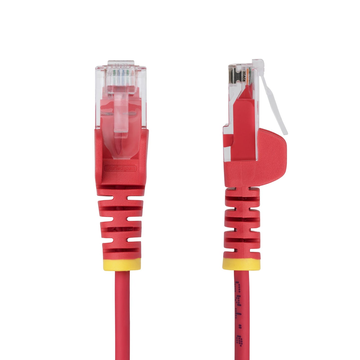 StarTech.com 15m Red Slim CAT6 Ethernet Cable, Snagless, 100W PoE, UTP, LSZH, 28AWG