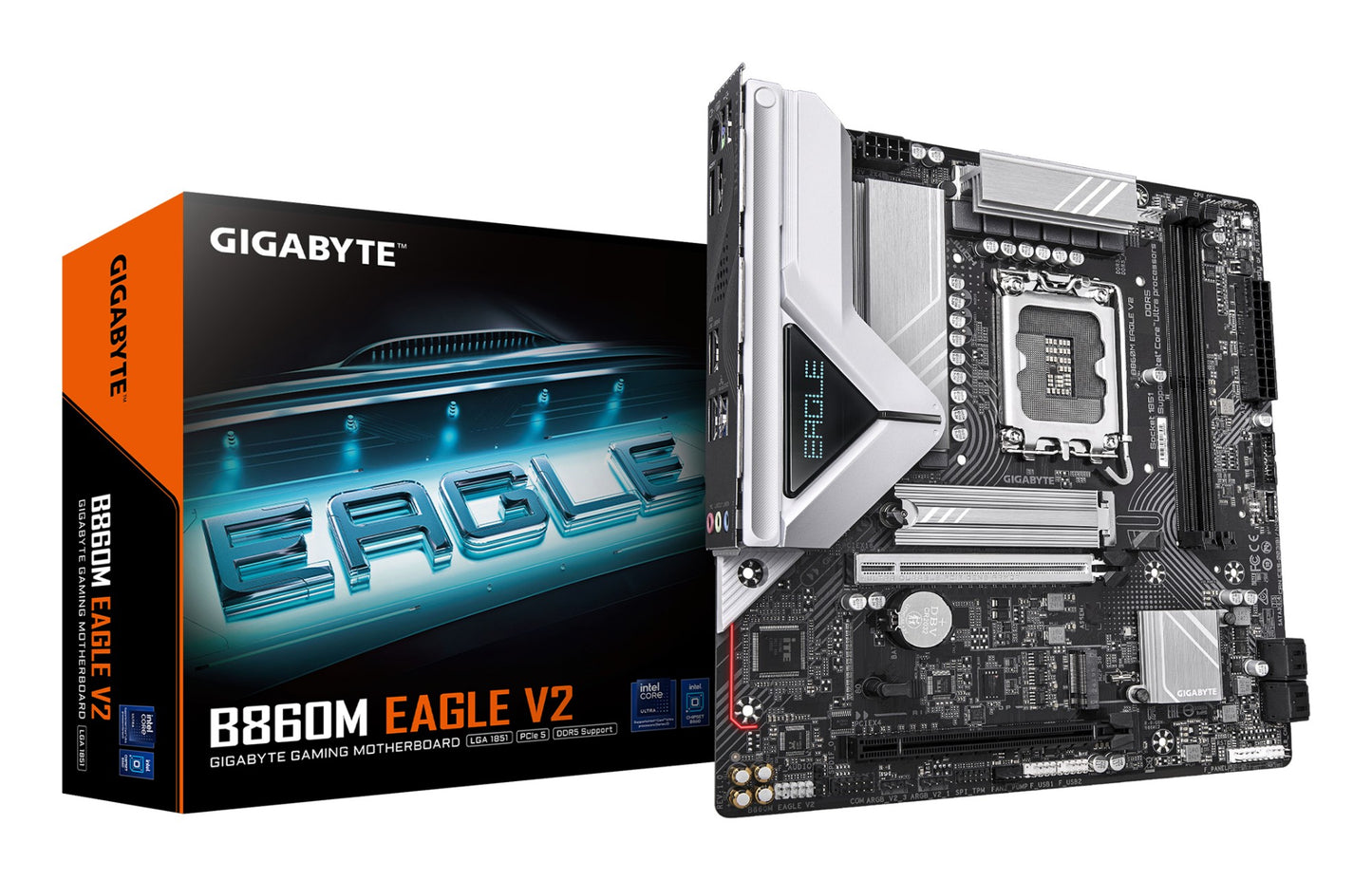 Gigabyte B860M EAGLE V2 Motherboard - Intel Core Ultra Series CPUs, 6+1+2 Phases