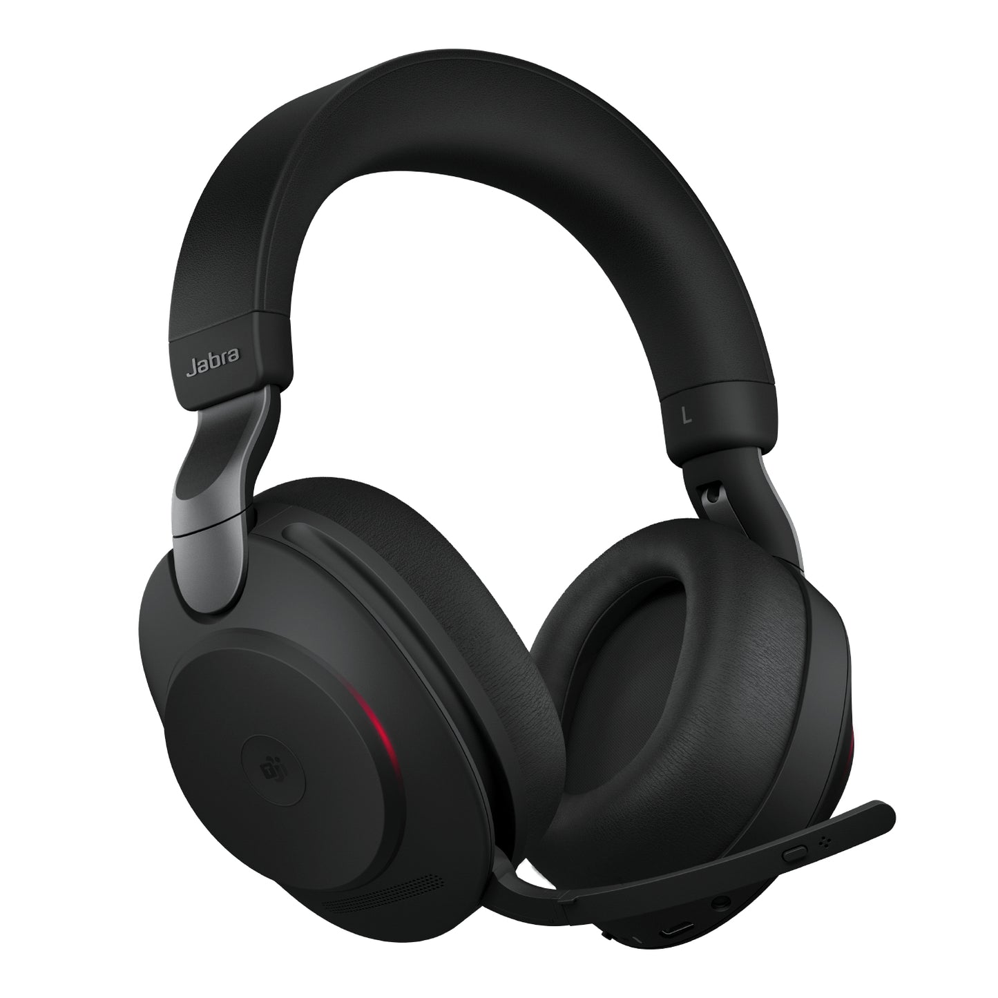 Jabra Evolve2 85 - Link380a MS Stereo Stand, Black Headset