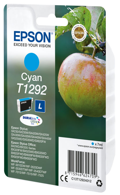 Epson C13T12924012/T1292 Cyan Ink Cartridge (460 pages)