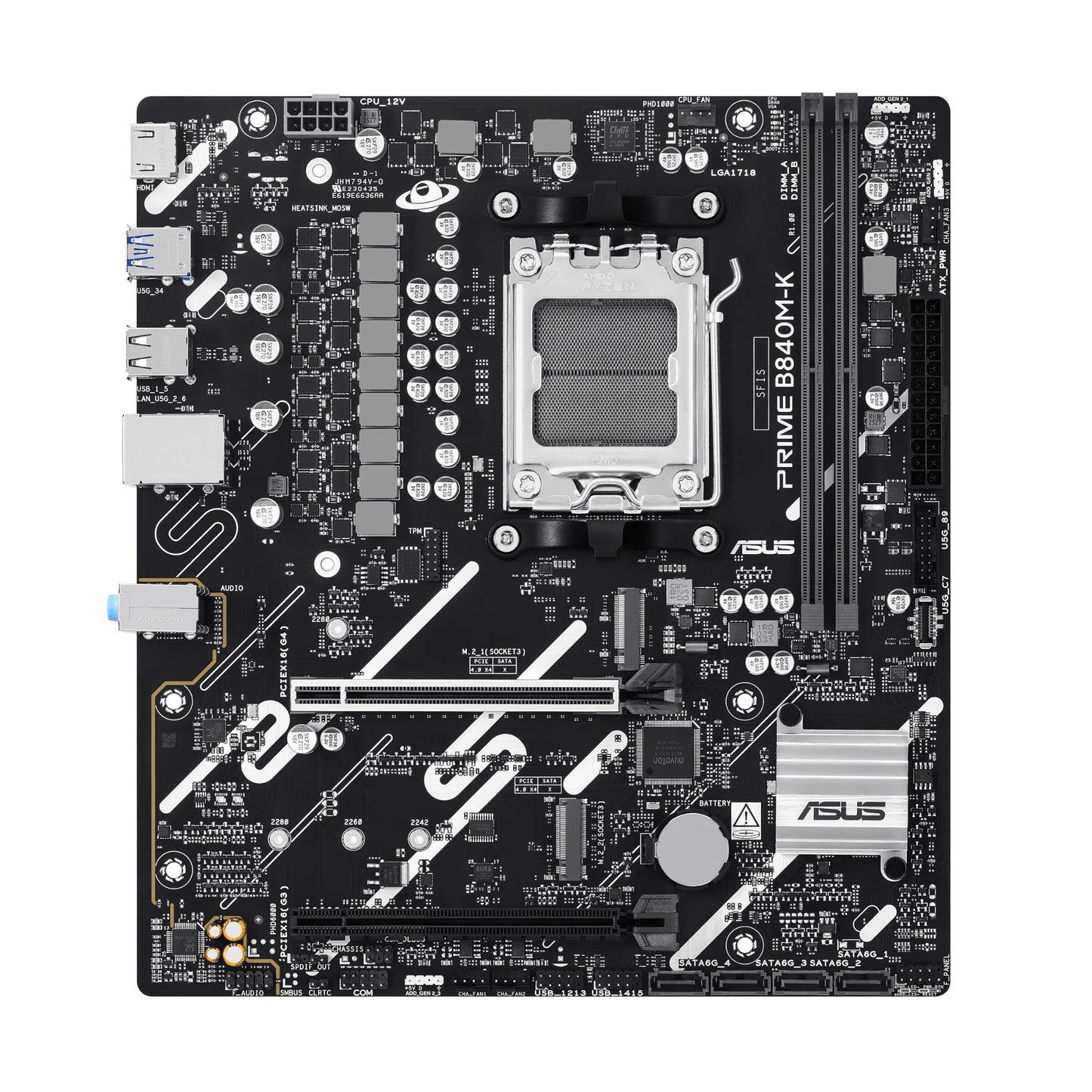 ASUS PRIME B840M-K AMD B840 Socket AM5 micro ATX Motherboard