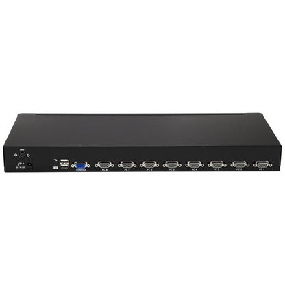 StarTech.com 8 Port 1U Rackmount USB KVM Switch Kit with OSD and Cables - TAA
