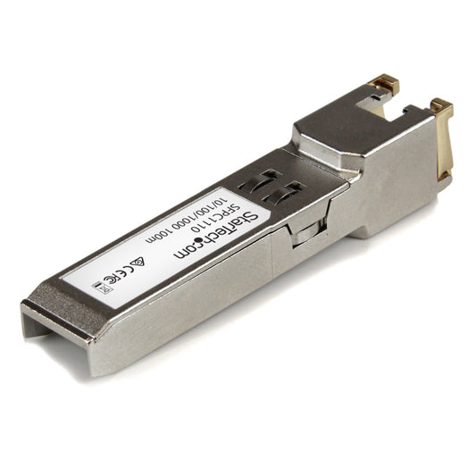 StarTech.com Cisco SFP-GE-T Compatible SFP Module - 1000BASE-T - SFP to RJ45 Cat6/Cat5e - 10/100/1000 Mbps - RJ-45 100m - Cisco IE3400, IE3300, IE3200 Networking