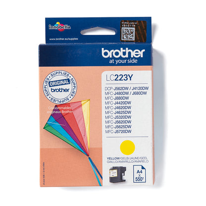 Brother LC-223Y Yellow Ink Cartridge (550 pages)