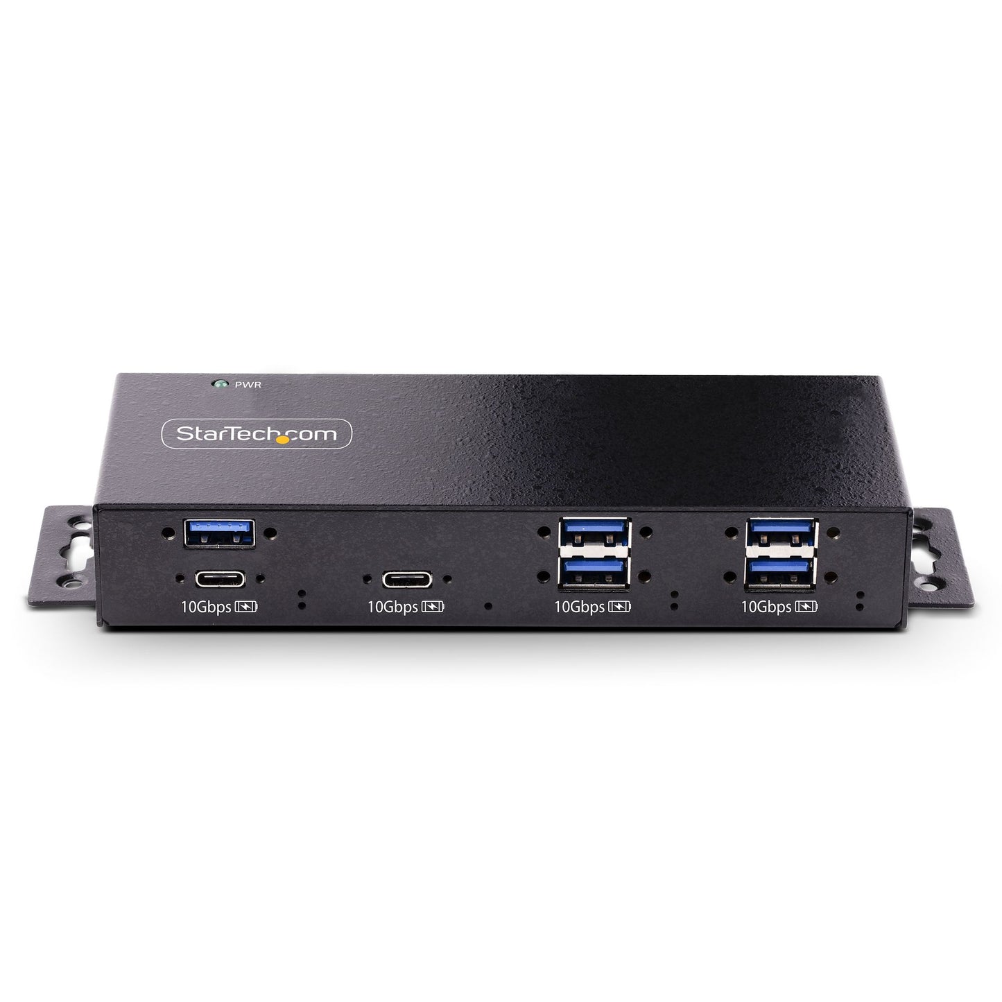 StarTech.com 7-Port Industrial USB 10Gbps Hub with Power Adapter, Metal, Mountable