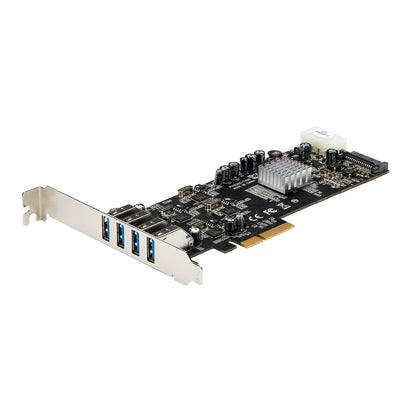 StarTech.com 4 Port USB 3.0 PCIe Card w/ 4 Dedicated 5Gbps Channels (USB 3.2 Gen 1) Hub