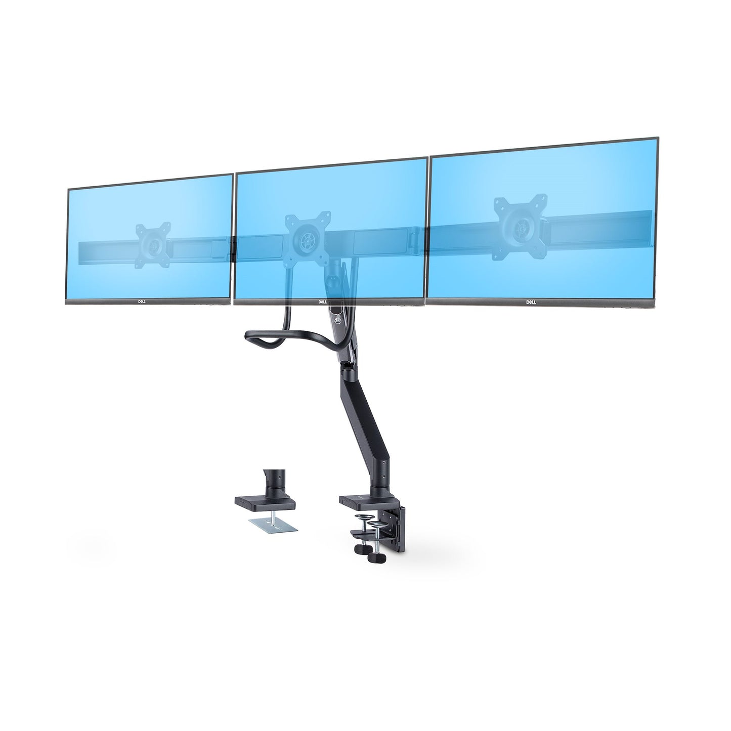StarTech.com Desk Mount Triple Monitor Arm with Crossbar For Up To Three 27in