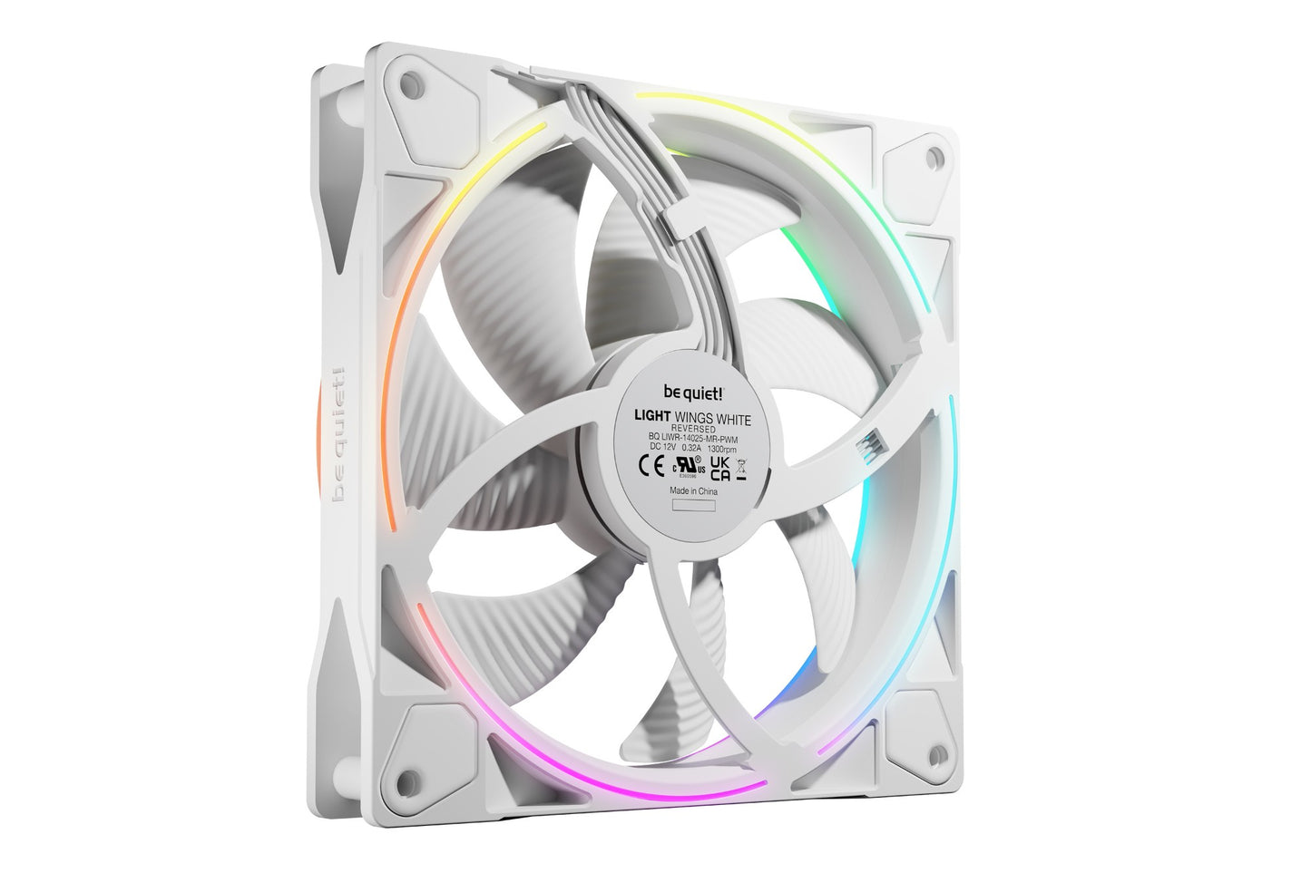 be quiet! Light Wings 140 mm PWM Reverse White Computer case Fan 14 cm 1 pc(s) Cooling