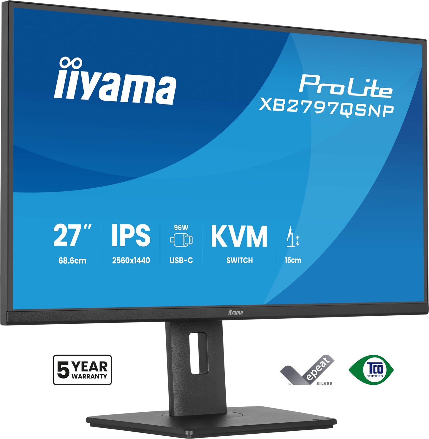 iiyama ProLite XB2797QSNP-B1 27" QHD IPS Monitor