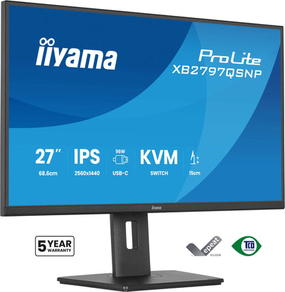 iiyama ProLite XB2797QSNP-B1 27" QHD IPS Monitor