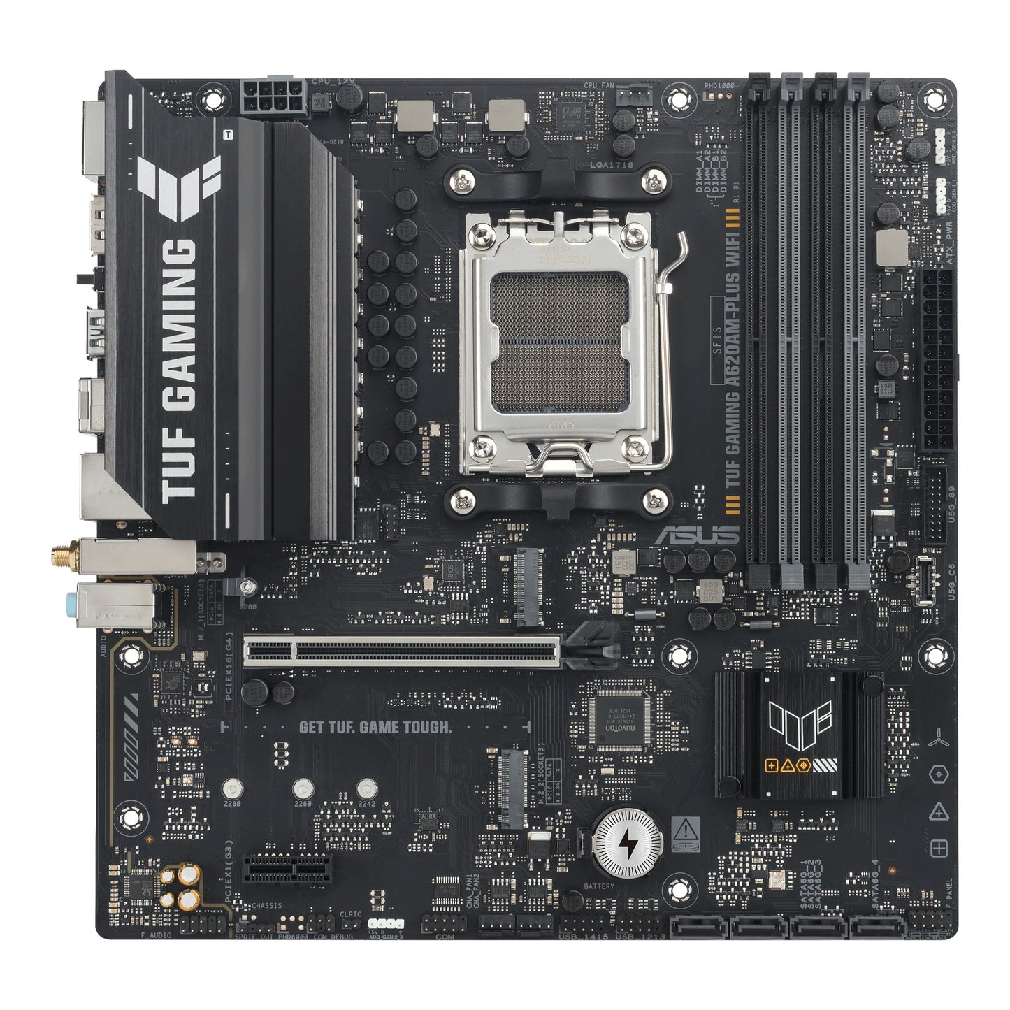 ASUS TUF GAMING A620AM-PLUS WIFI AMD A620A Socket AM5 micro ATX Motherboard