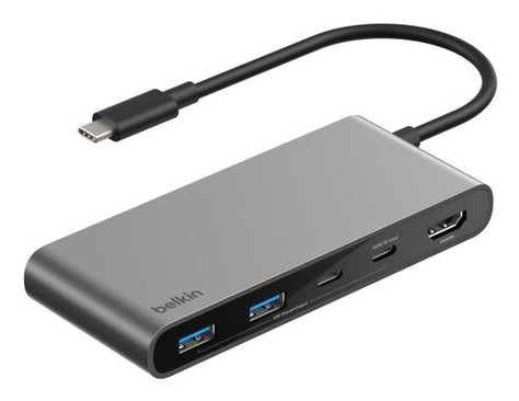 Belkin Connect USB Type-C 5000 Mbit/s Grey Hub