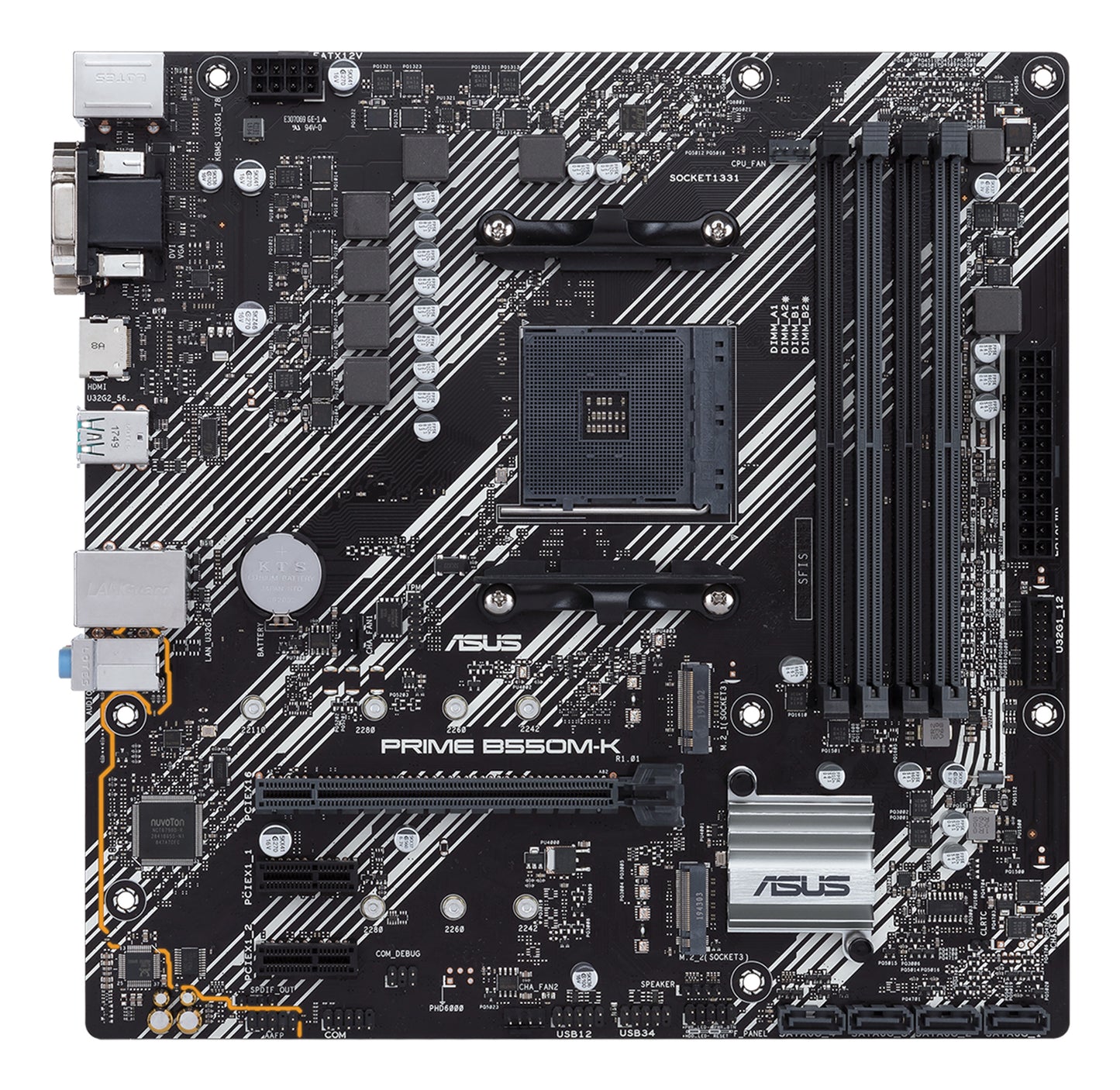 ASUS PRIME B550M-K AMD B550 Socket AM4 micro ATX Motherboard