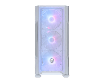 MSI MAG Forge M100R Micro Tower Transparent, White PC Case