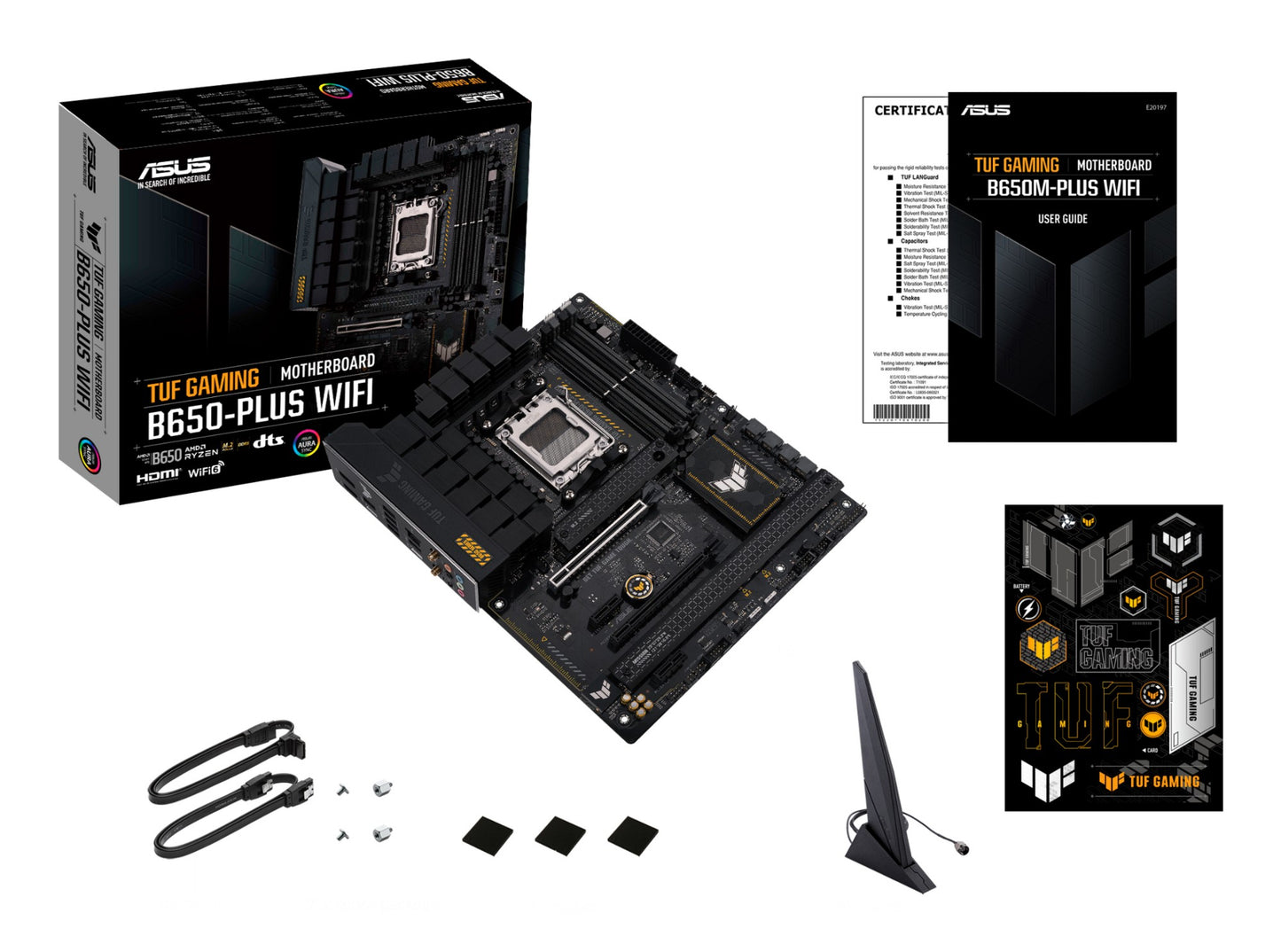 ASUS TUF GAMING B650-PLUS WIFI AMD B650 Socket AM5 ATX Motherboard