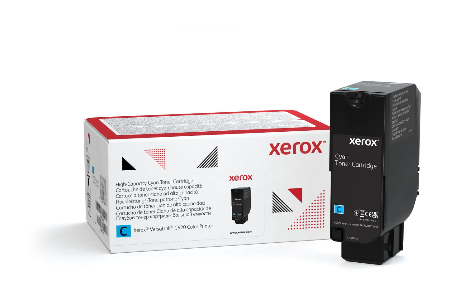 Xerox 006R04625 Cyan Toner Cartridge (12K pages, Xerox VersaLink C 620)