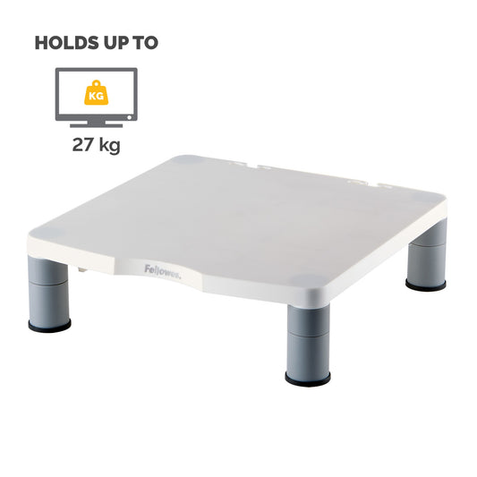 Fellowes Computer Monitor Stand with 3 Height Adjustments - Standard Monitor Riser Mount (91712)