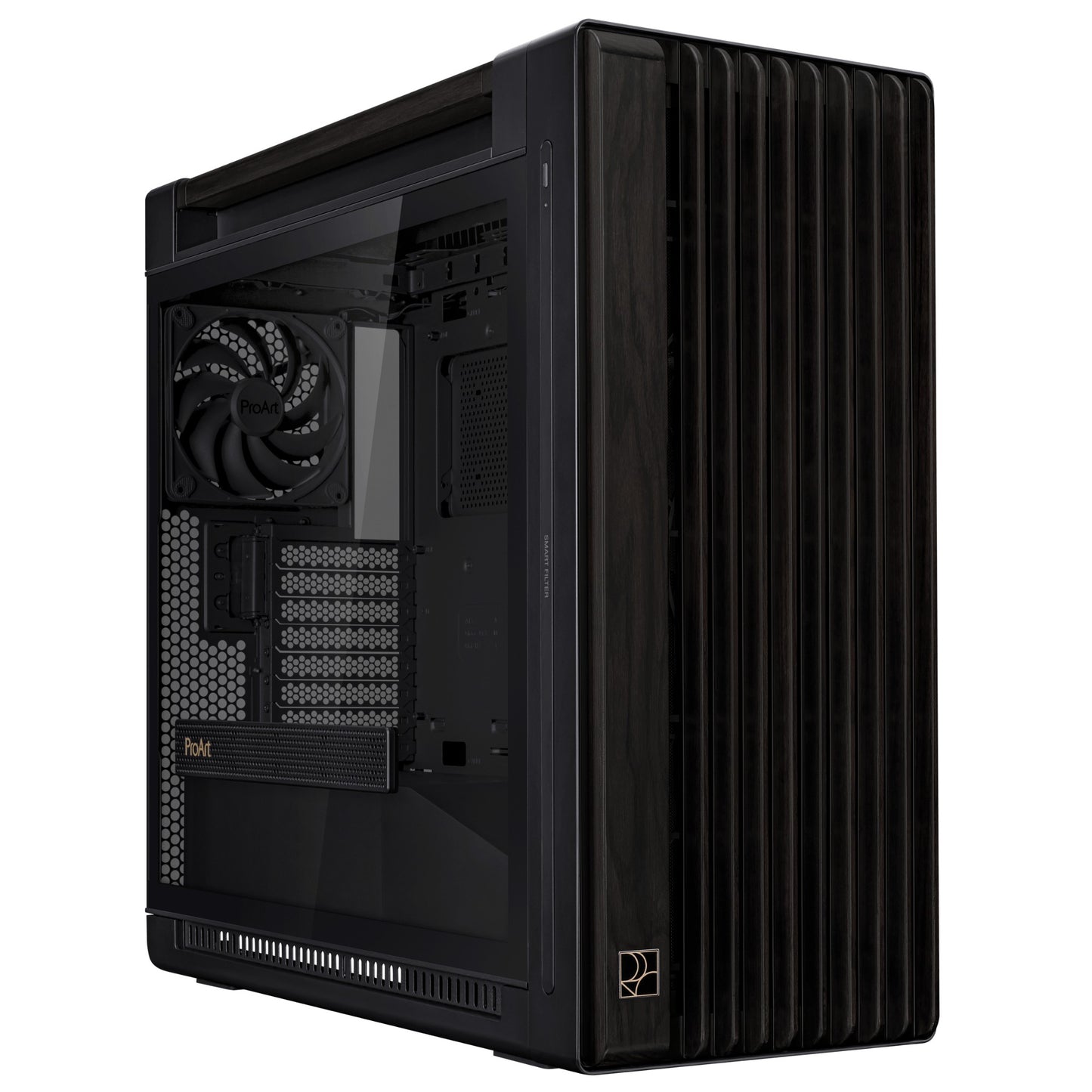 ASUS ProArt PA602 Wood Edition Midi Tower Black PC Case