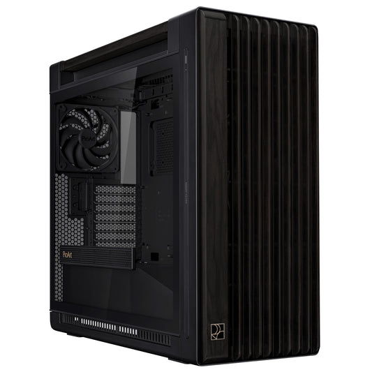 ASUS ProArt PA602 Wood Edition Midi Tower Black PC Case