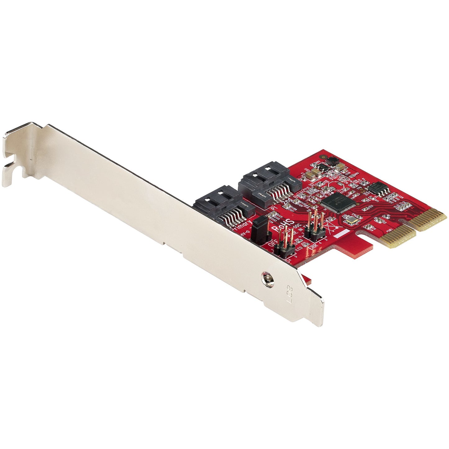 StarTech.com SATA PCIe Card - 2 Port PCIe SATA Expansion Card - 6Gbps - Full/Low Hub (2P6GR)
