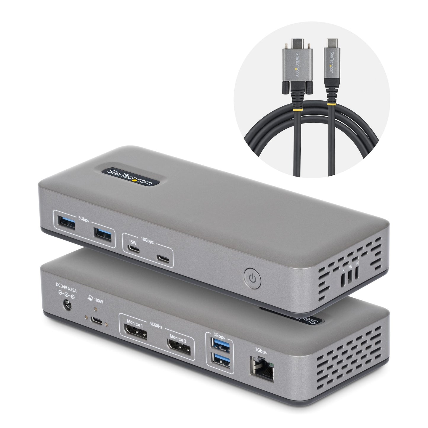 StarTech.com Dual-Monitor USB-C Docking Station 100W (201UE)