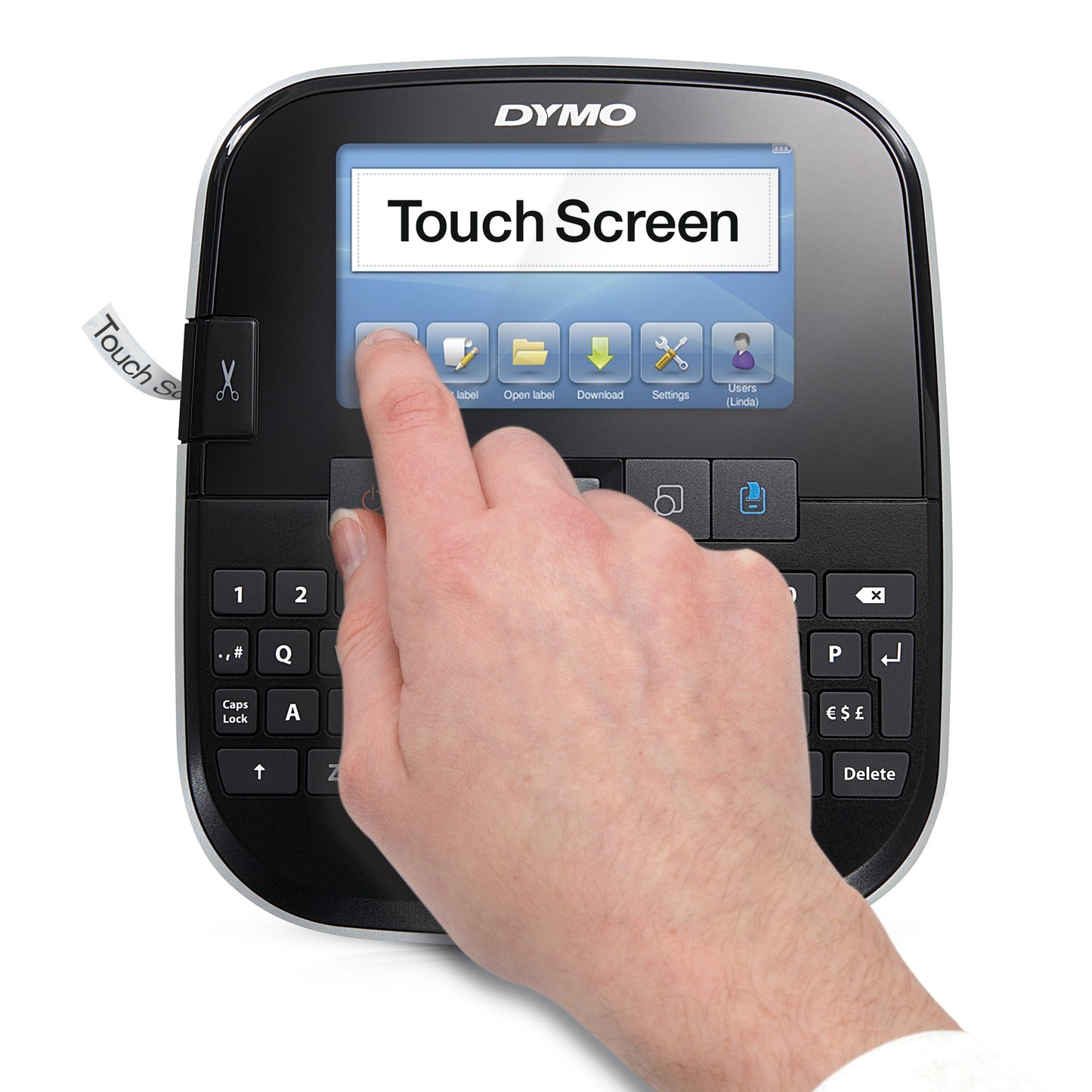 DYMO LabelManager Label Manager 500TS Touch Screen Handheld Label Maker | QWERTY Label Printer