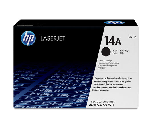 HP CF214A/14A Black Toner Cartridge (10K pages, HP LaserJet 700 M712)