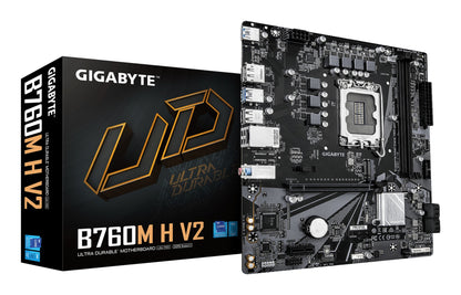 Gigabyte B760M H V2 Motherboard - Supports Intel Core 14th Gen CPUs, 5+1+1 Phases
