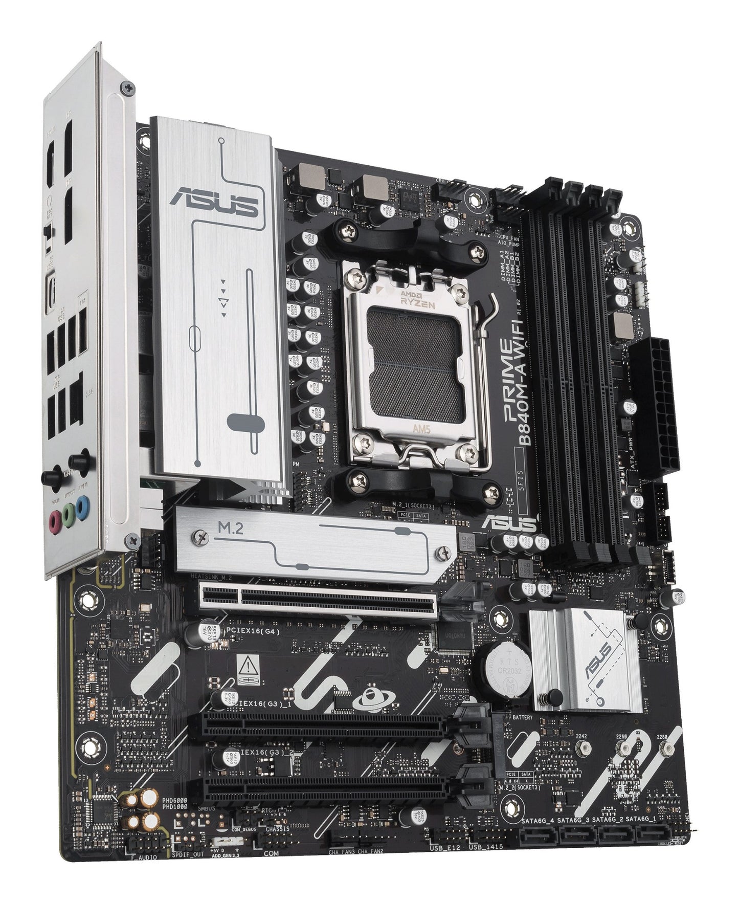 ASUS PRIME B840M-A WIFI AMD B840 Socket AM5 micro ATX Motherboard