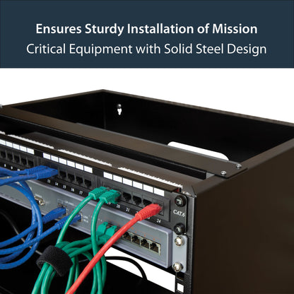 StarTech.com 8U Wall Mount Network Rack - 14 Inch Deep (Low Profile) - 19" Patch