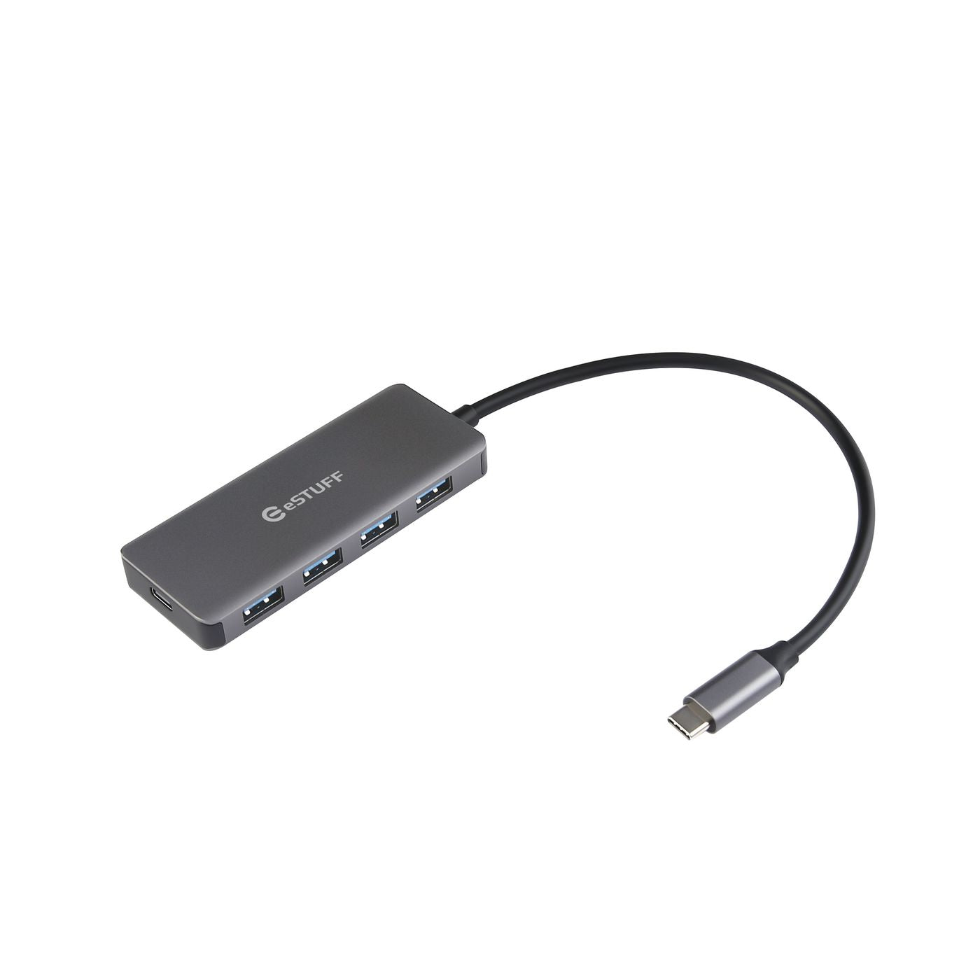 eSTUFF ES623007 interface hub USB 3.2 Gen 1 (3.1 Gen 1) Type-C 5000 Mbit/s Aluminium