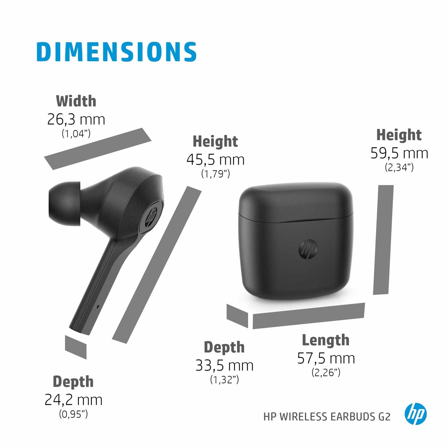 HP Wireless Earbuds G2 Headset