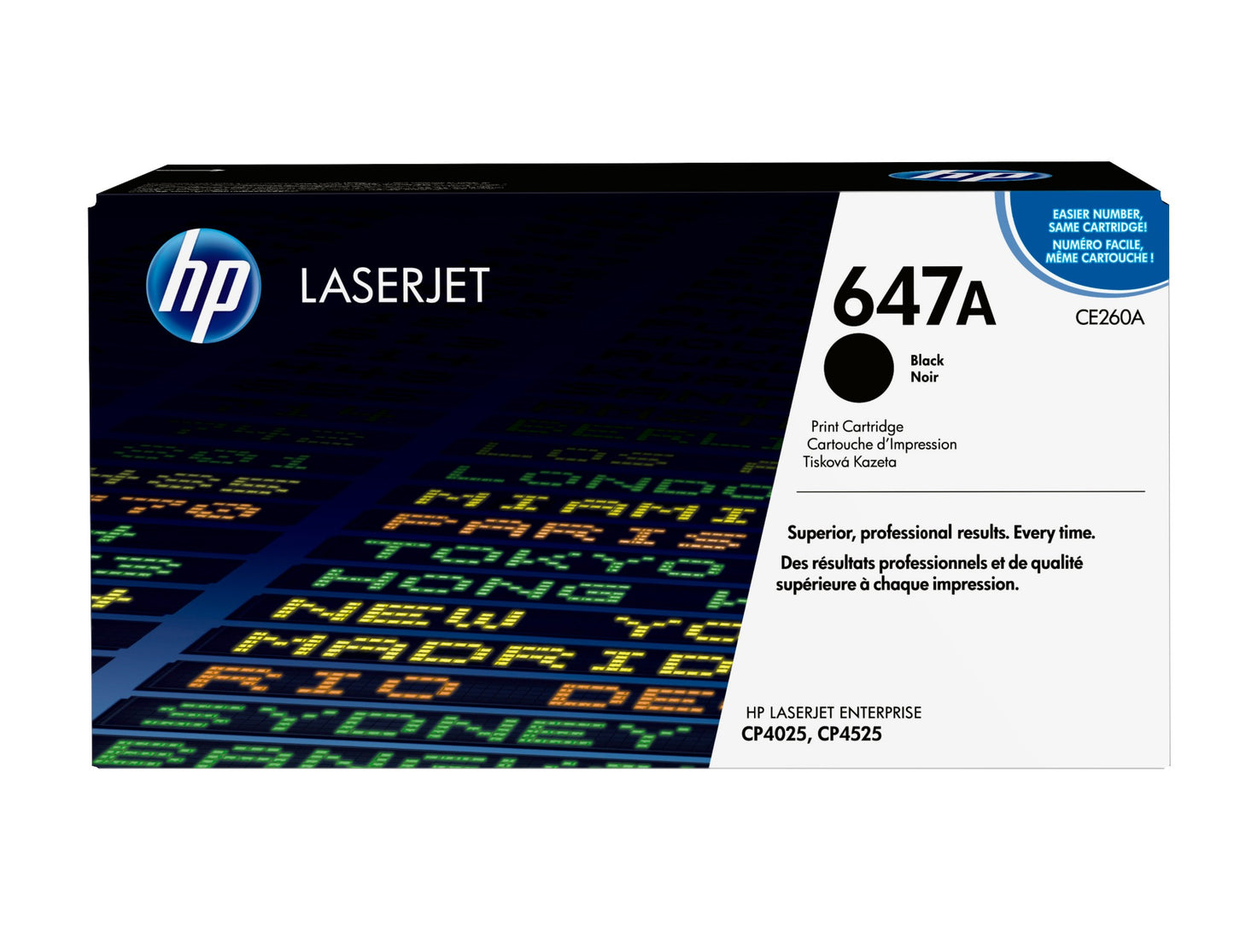 HP CE260A/647A Black Toner Cartridge (8.5K pages)