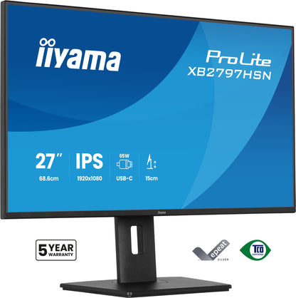 iiyama ProLite XB2797HSN-B1 27" Full HD IPS 100Hz Monitor