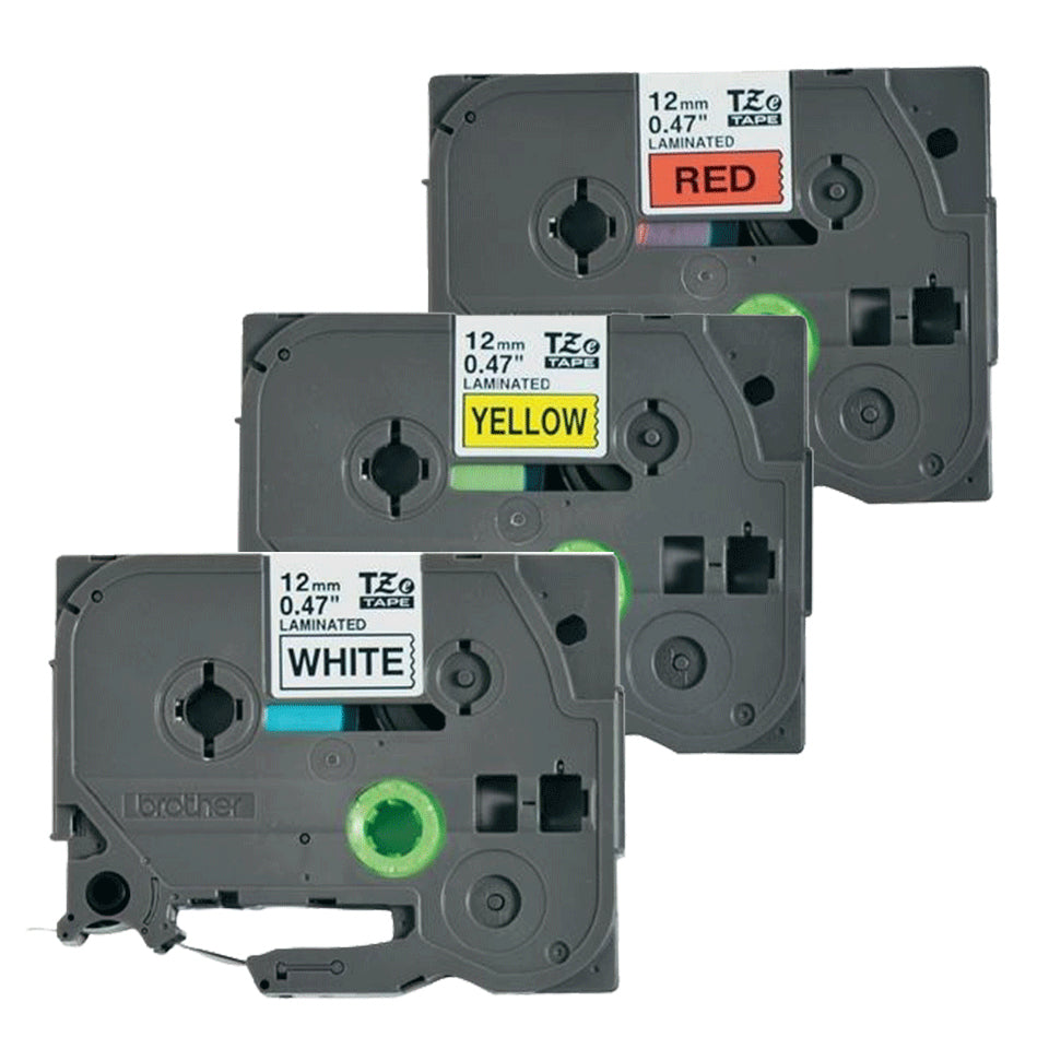 Brother TZE-31M3 DirectLabel multi pack TZE-231/431/631 12mm x 8m Pack=3 for Brother Labels