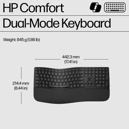 HP 685 Comfort Dual-Mode Wireless Keyboard (L9UTABB)