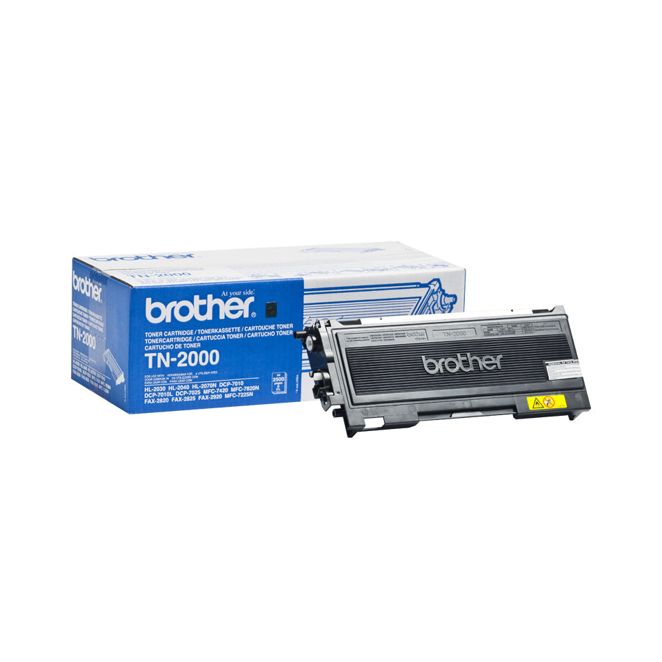 Brother TN-2000 Toner Cartridge (2.5K pages, Brother HL-2030)