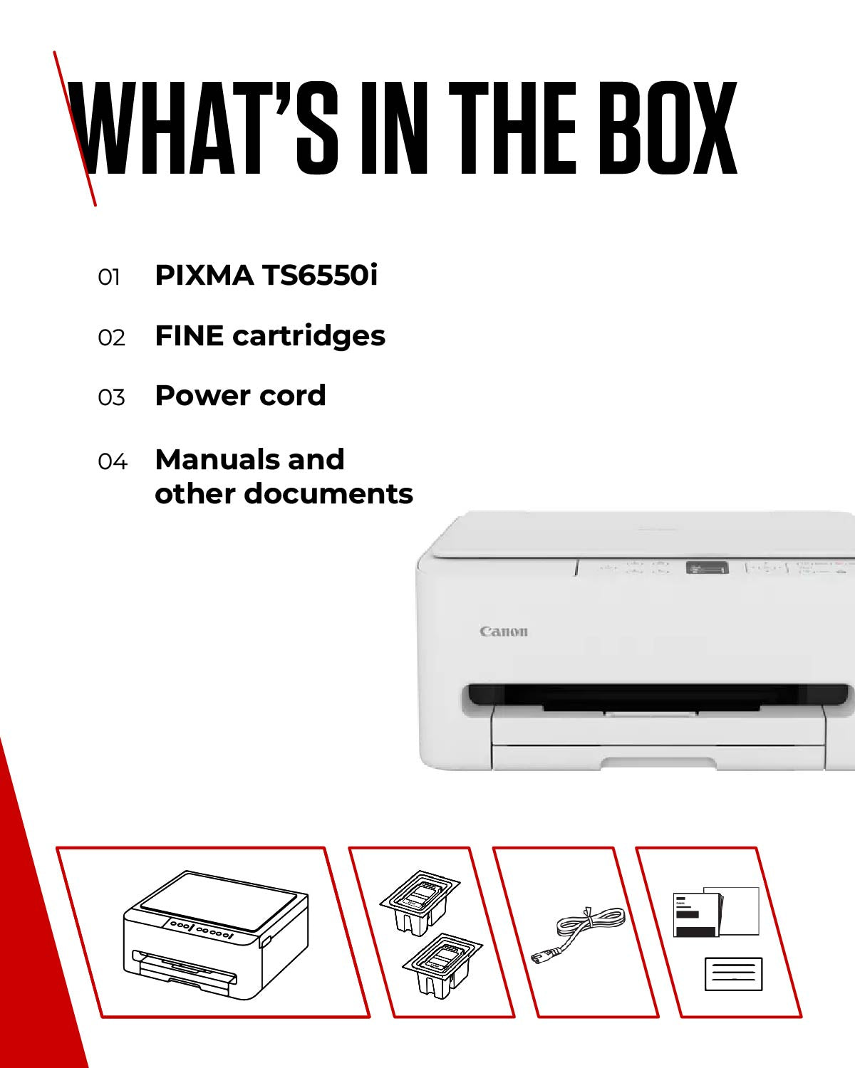 Canon PIXMA TS6550i Inkjet A4 1200 x 1200 DPI Wi-Fi Printer