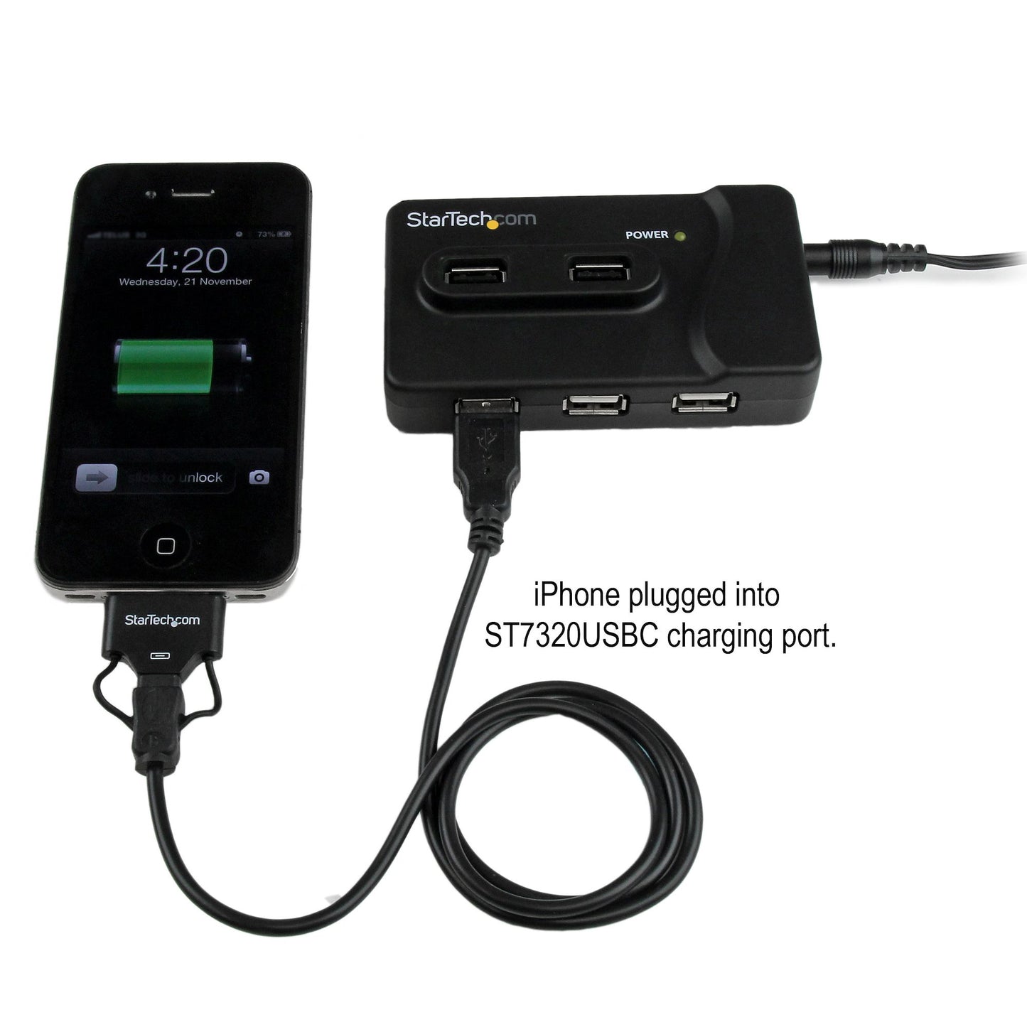StarTech.com 6 Port USB 3.0 / USB 2.0 Combo Hub with 2A Charging Port – 2x USB 3.0 &